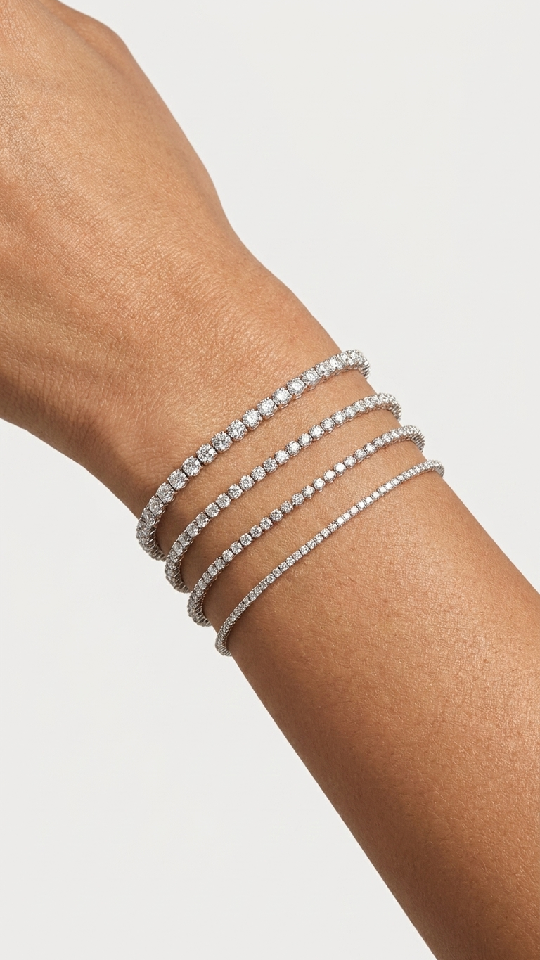 Diamond tennis bracelets